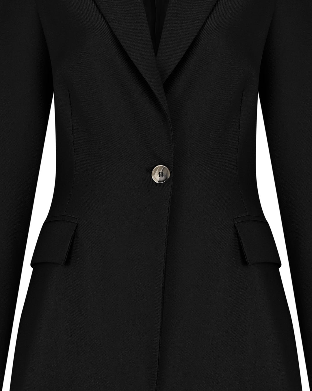 Double-Breasted Collar Button-Front Jacket - Long Skirt Suit