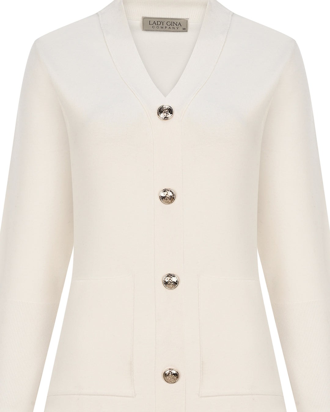 Düğme Detaylı Triko Elbise