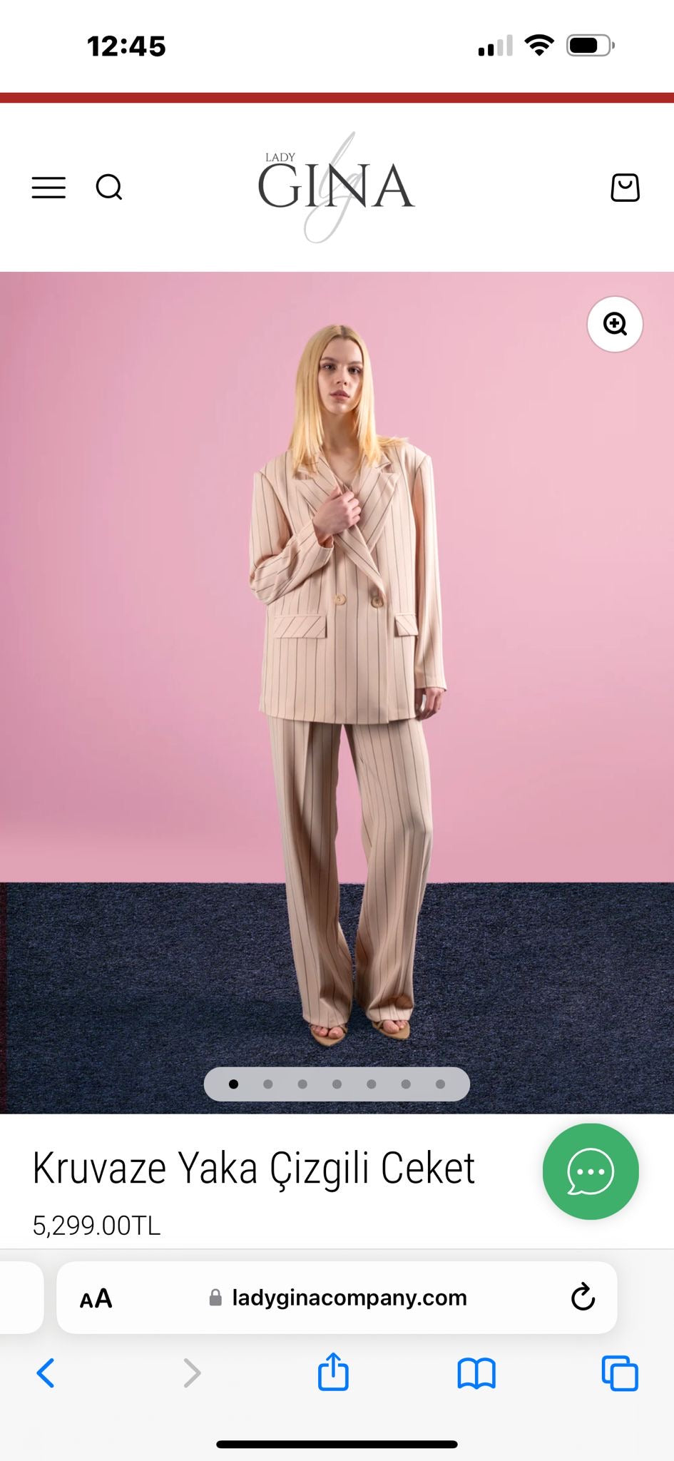 Elastic Waist Striped Trousers