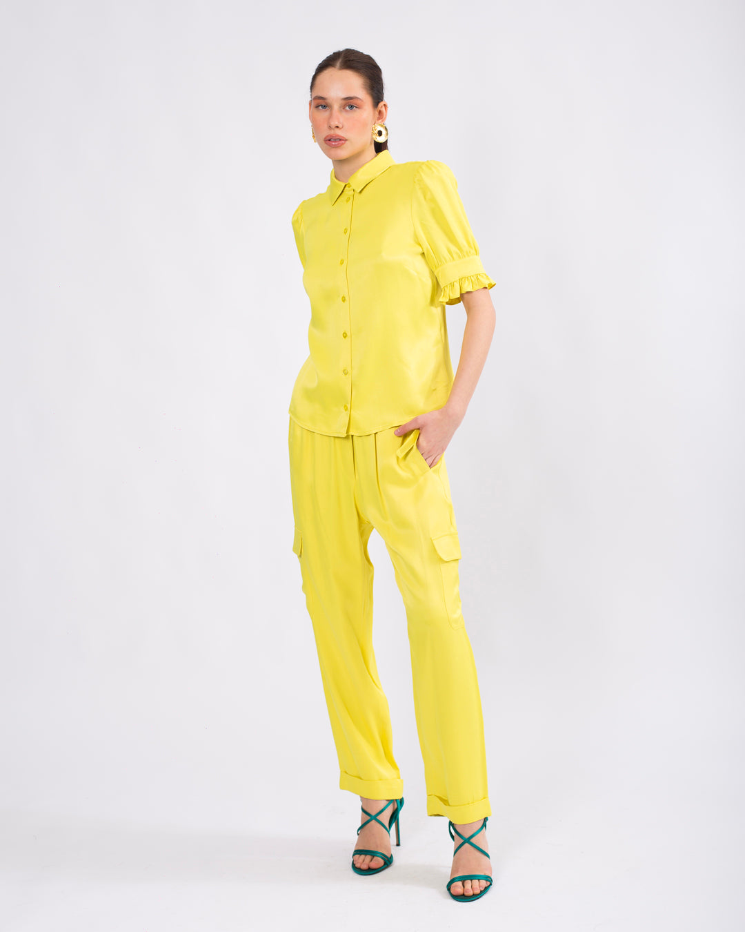 Yandan Cepli, Beli Lastikli, Duble Paça Pantolon