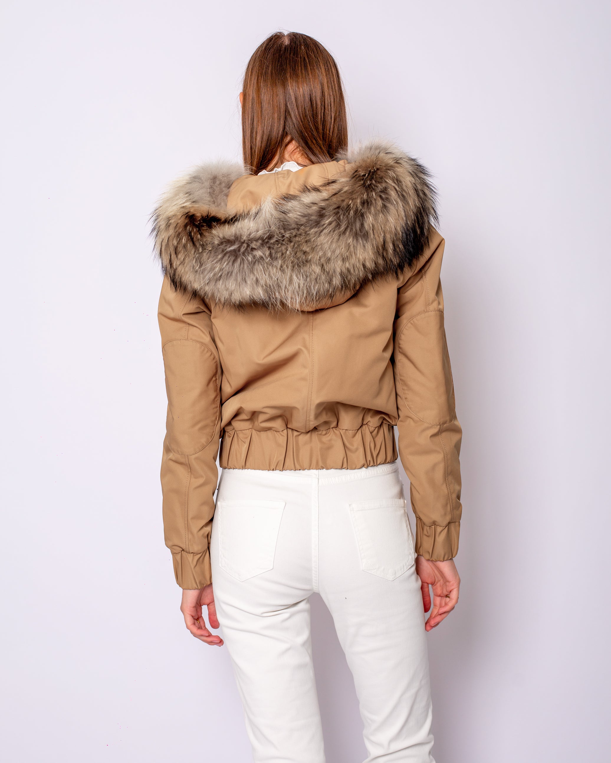 Fur Hooded Coat