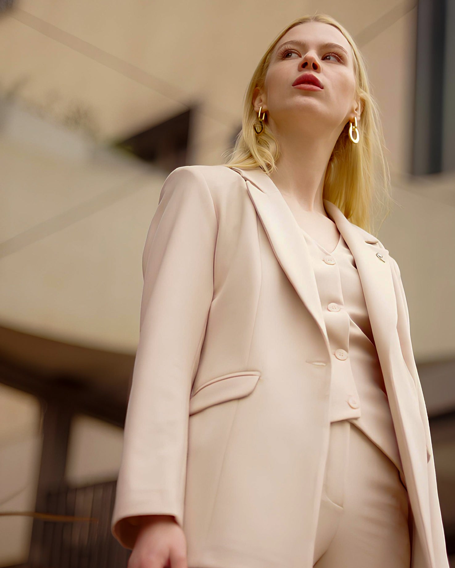 Single Button Front Jacket - Vest - Trousers (Triple) Suit
