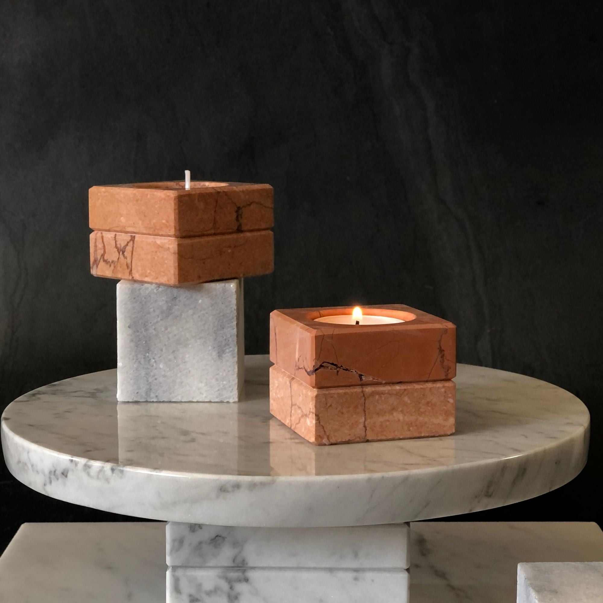 Pink 2'li Tealight Set