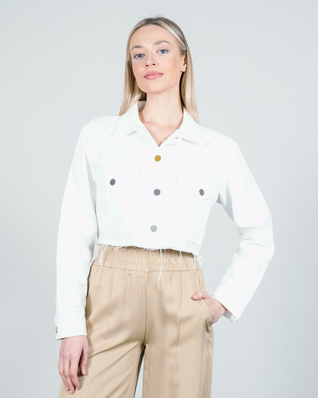 Safari Grup Krop Jean Ceket