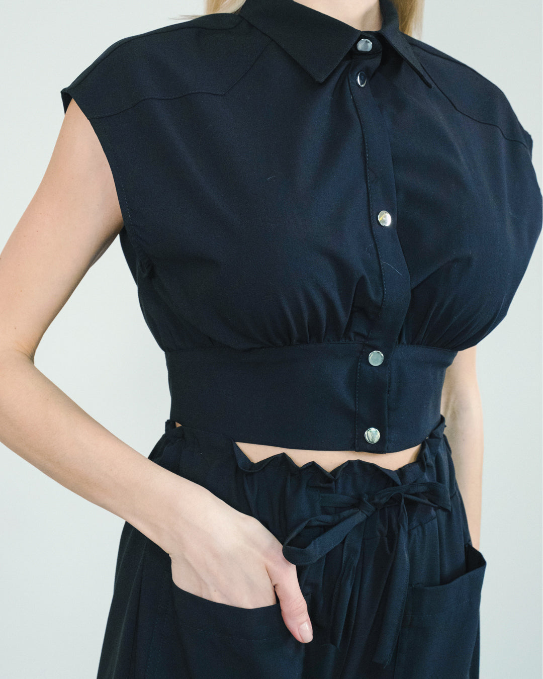 Safari Group Cropped Shirt - Pants Set