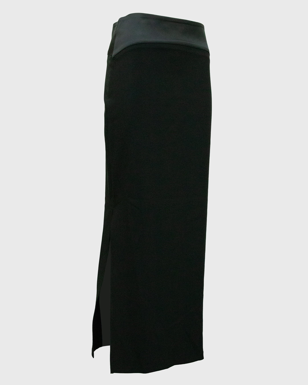 Collar Detailed Sleeveless Lycra Blouse - Skirt Set