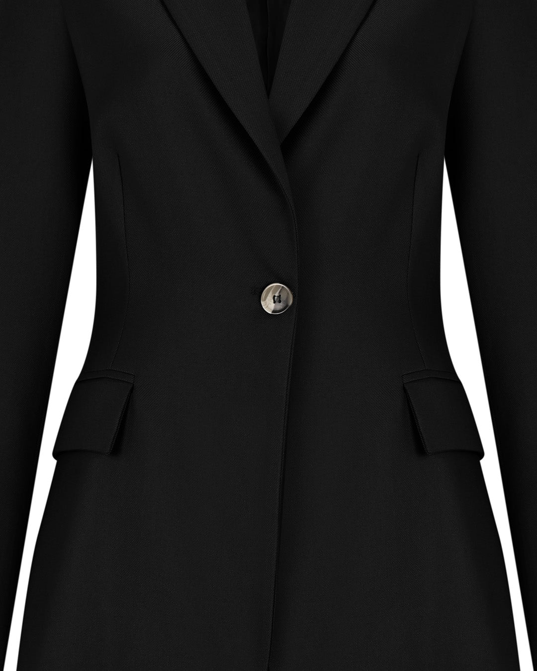 Kruvaze Yaka Önü Düğmeli Ceket - Uzun Etek Takım