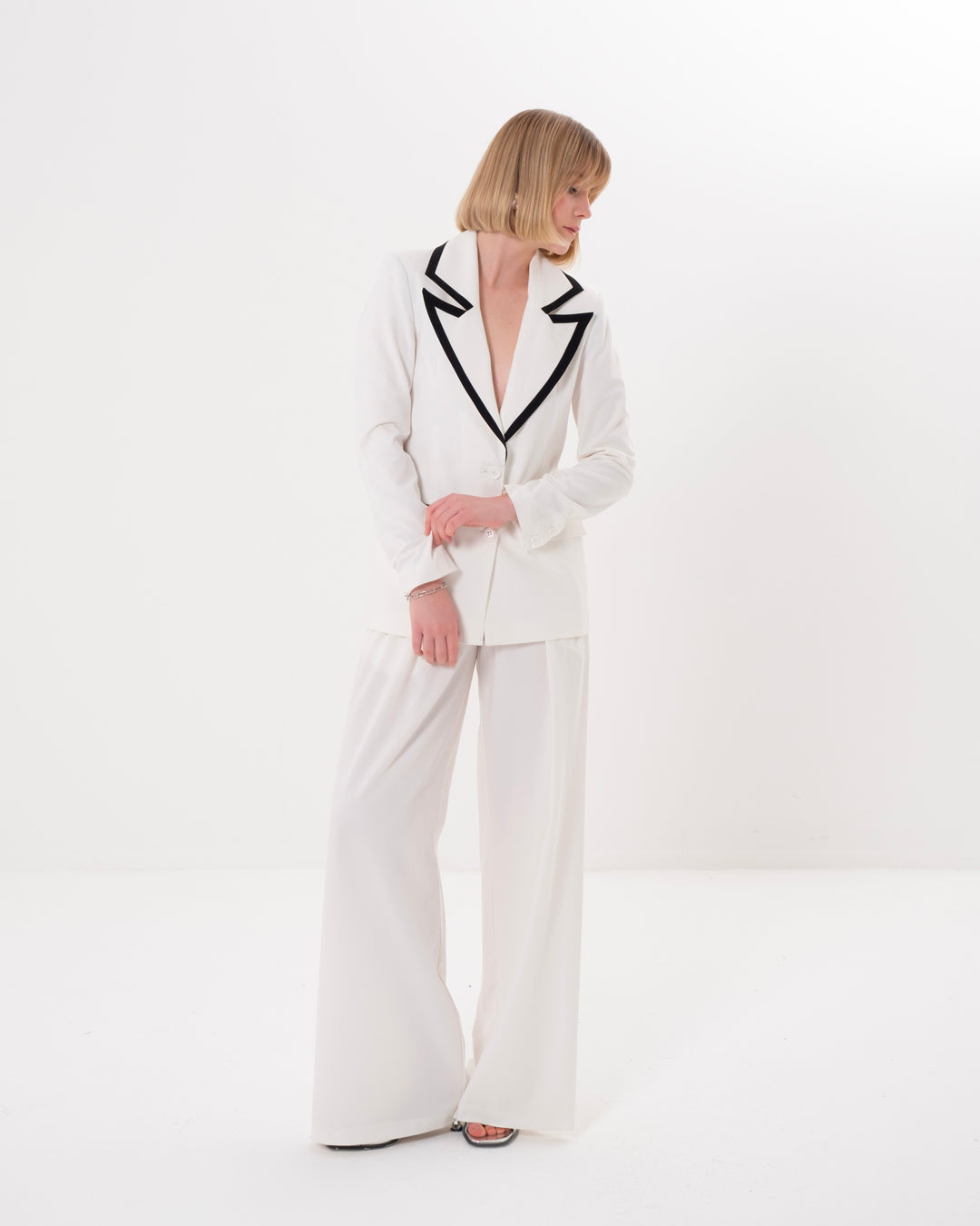 Piping Jacket-Trousers Set