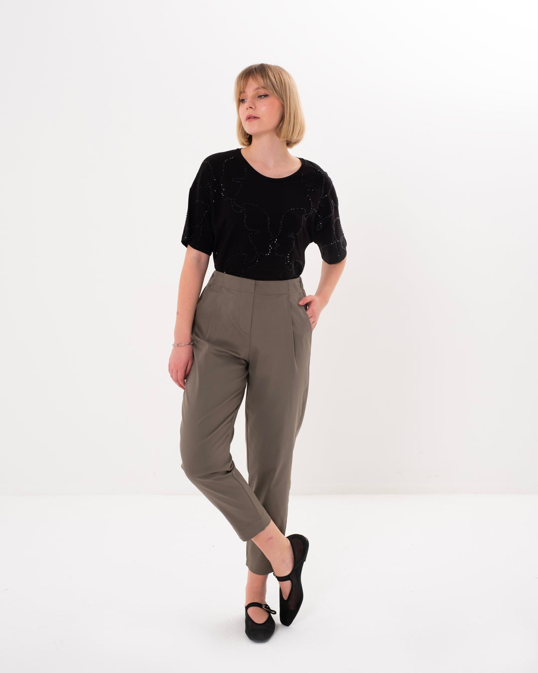 Elastic Waist Trousers