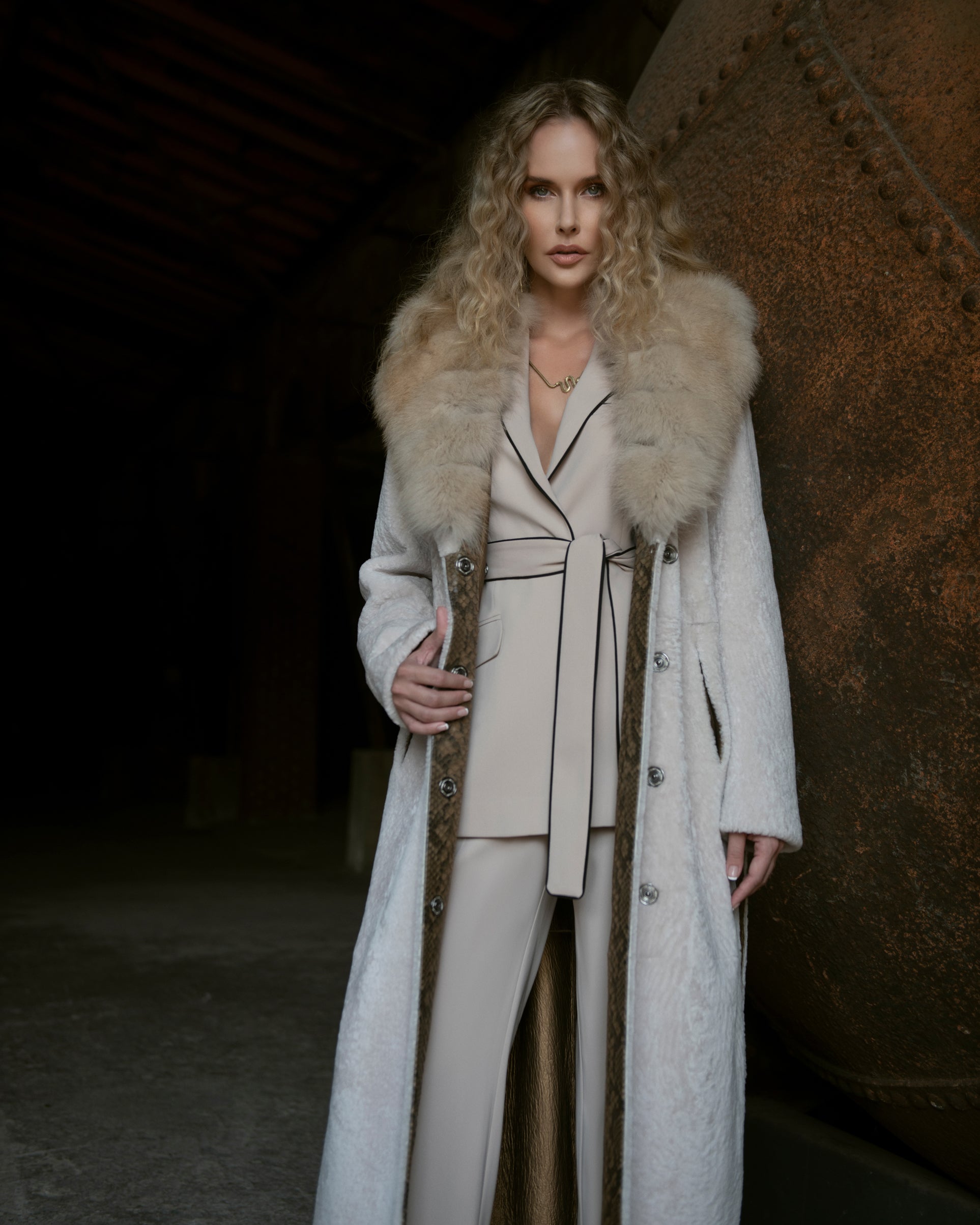 Collar Fur Livya Coat