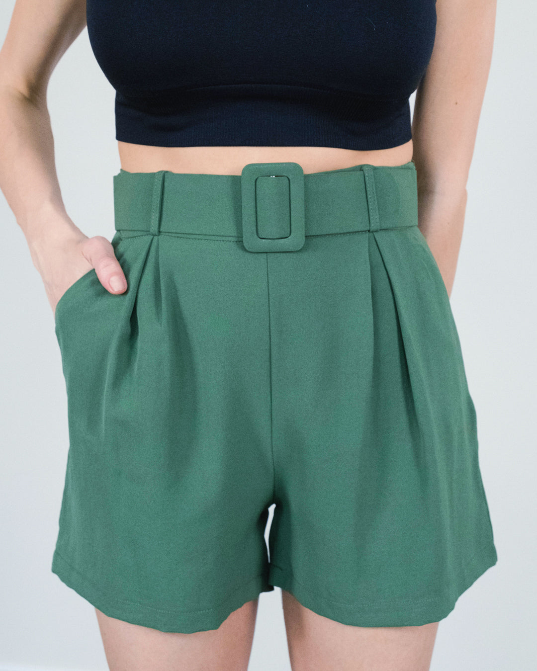 Safari Group Own Fabric Waist Belt Shorts